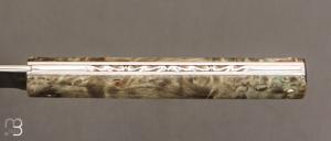 Couteau  "  L'Olonnois " de L'atelier du capitaine - Bouleau Madré