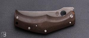   Couteau " Persistent " custom par Torpen Knives - Jérôme Hovaere - Micarta et N690Co