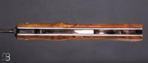    Couteau "Pièce unique" par Alessandro Simonetti - Bouleau et damas