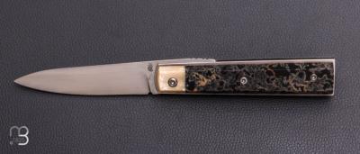  Couteau de poche Piémontais de Richard Ciachera - Lave volcanique