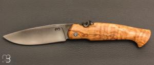 Couteau de poche Pi�montais par Mickael Moing - Olivier et 100c6