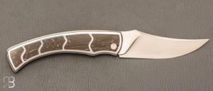 Couteau " Pointix " custom de Florent Dall'ava - L'atelier Dall'ava - Inox/Carbone Gold