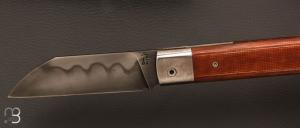 Couteau " Le Pointu " de Garaboux Jean Philippe - Les couteaux de Pi - Micarta et lame en XC100