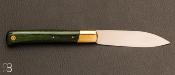Couteau " Pradel " vintage - Stamina vert et lame acier XC75