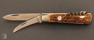  Couteau " Puma 997 vintage 1973 " 4 pièces bois de cerf par Puma