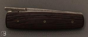  Couteau " Puukko " pliant Wengue brossé des Forges d'Haraldr