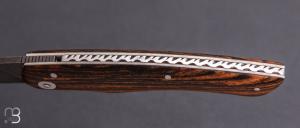    Couteau " Quetsche à friction " par Louis Contat - Bocote et acier XC100