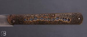    Couteau " Rouennais " par Thomas LECAS - Laiton