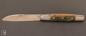 Couteau  "  Rumilly   " RWL-34 et ivoire de mammouth par Romain Alvarez