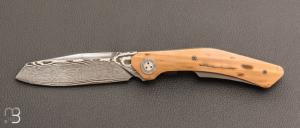    Couteau " S11 M2 " front flipper par Bouvier Knives - Bertrand Maxime - Ivoire de mammouth