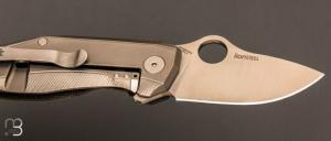   Couteau de poche SPYDERCO Spynano Flash Batch titane/micarta
