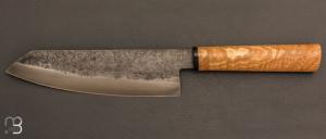  Couteau " Santoku " par Joël Matter - Frêne et 135Cr3