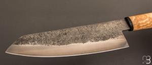  Couteau " Santoku " par Joël Matter - Frêne et 135Cr3