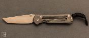 Couteau Sebenza 21 Tanto Small Natural Micarta inlay S21-1212 de Chris Reeve