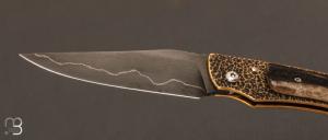 Couteau " Sionvillois" cran carré de Sylvain Petit - Les Couteaux du Mitou