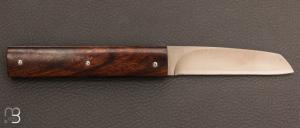 Couteau   "  Slipjoint " par Nicolas Couderc - bois de fer et lame en RWL34