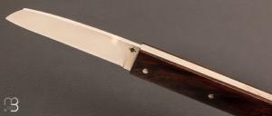 Couteau   "  Slipjoint " par Nicolas Couderc - bois de fer et lame en RWL34
