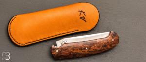   Couteau " Slipjoint " custom par Karim Valentin - Bois de fer et 14c28N