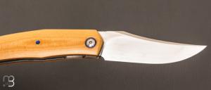   Couteau " Stan " custom par Maxime Belzunce - Micarta et lame en RWL34