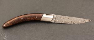  Couteau " Styl'ver damas " par Goyon Chazeau - Noyer