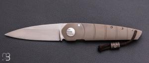 Couteau "Toucan" custom par Alain Andr� - titane et lame en RWL34