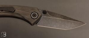 Couteau " Tuna - Standard 1 " par Poikiloblade - Carbone Woodgrain et Bohler M398