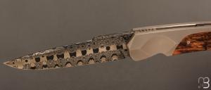    Couteau " Typhon " par Florian Keller - Manguier et damas mosaïque échelle