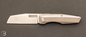 Couteau  "  Vero Axon Frame - Lock  " par VERO ENGINEERING - Titanium et M390