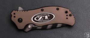 Couteau ZERO TOLERANCE ZT.0350FDETS20 Ken Onion - 20th Anniversary Magnacut Tiger Strip