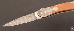  Couteau " automatique  " pliant damas par Warren OSBORNE