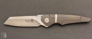     Couteau custom par Bouvier Knives - Bertrand Maxime - Titane / Cristal-Ti et RWL34