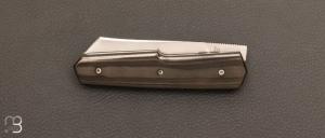 Couteau " custom " Fibre de carbone et RWL34 de Rémi Lavialle - Lame de Feu