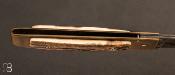   Couteau custom damas et mammouth par Louis Blanchet Kapnist