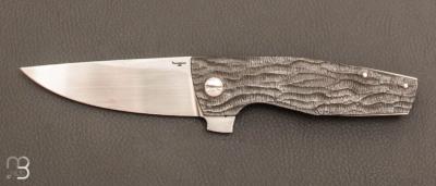   Couteau   "   custom flipper  " par Petr Hofman - Zirconium et RWL34