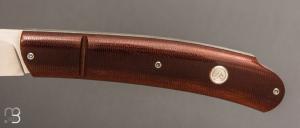   Couteau " Slipjoint " custom de Filip Kurota - Micarta Vintage et RWL34