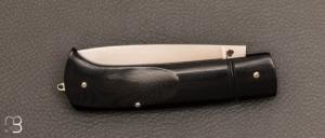 Couteau " custom slipjoint " G10 et lame en RWL34 par Philippe Lemonnier
