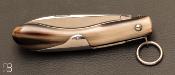 Couteau de poche Milan 12 cm Corne blonde par J. Mongin