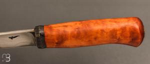    Couteau droit par Eric Plazen - Acier vieux fer C130 - Neprun