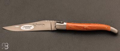 Couteau Laguiole Aubrac 12 cm eucalyptus rouge