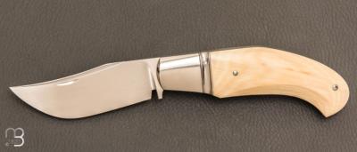    Couteau " slipjoint " par Honoré Vilain - RWL34 et ivoire de mammouth