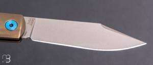 Couteau "slipjoint" par Dreamtech - Titane et lame en VG10 - D4386TBR