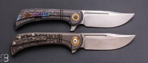 Duo couteaux " Bullet " par Gudy Van Poppel et éditions G - Titane