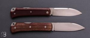    Duo couteaux " Le Gentleman "  par Eric Parmentier et éditions G - Micarta