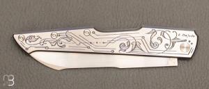    Couteau  " Slipjoint "  custom par Philippe Jourget - Titane et RWL34