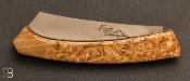 Couteau de poche le Fuji par la Coutellerie Teymen - Loupe d'orme