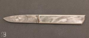 Couteau  "  Hemi  " pompe arrière lame RWL-34 par Nicolas Couderc