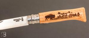 Couteau Opinel N ° 08 ANIMALIA AMERICA - Bison
