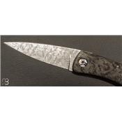 Couteau damas et fibre de carbone de Alain & Joris Chomilier