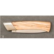 Rhôdanien knife olive wood handle with bolster