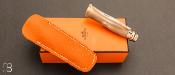 Couteau Opinel n°8 Hermes - Corne Blonde avec coffret